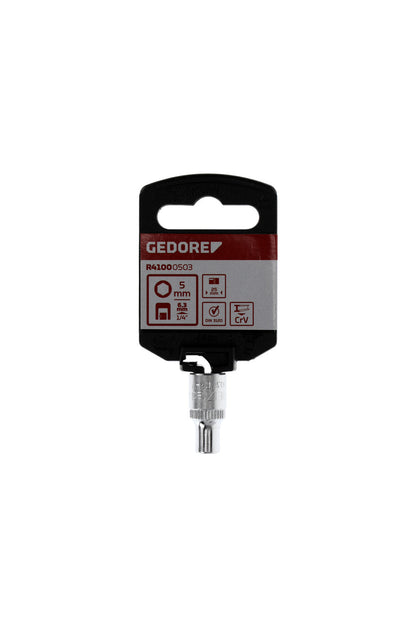 GEDORE red R41000503 - Douille 1/4", hexagonale, 5 mm L=25 mm