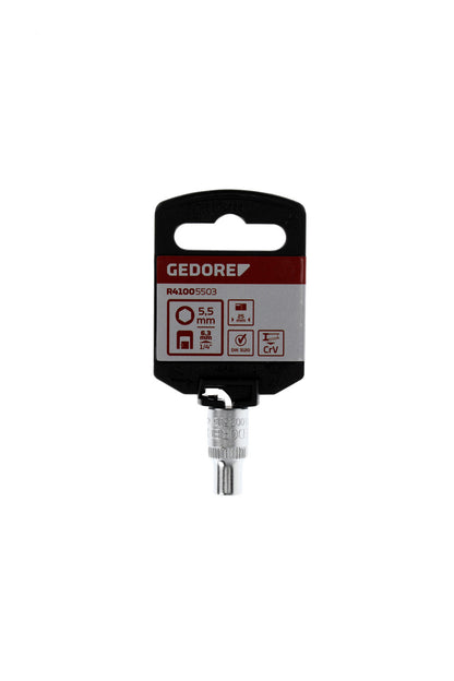 GEDORE red R41005503 - Douille 1/4", hexagonale, 5,5 mm L=25 mm