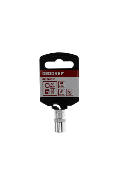GEDORE red R41001003 - Douille 1/4", hexagonale, 10 mm L=25 mm