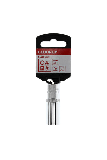 GEDORE red R41001309 - Douille 1/4", hexagonale, 13 mm L=50 mm