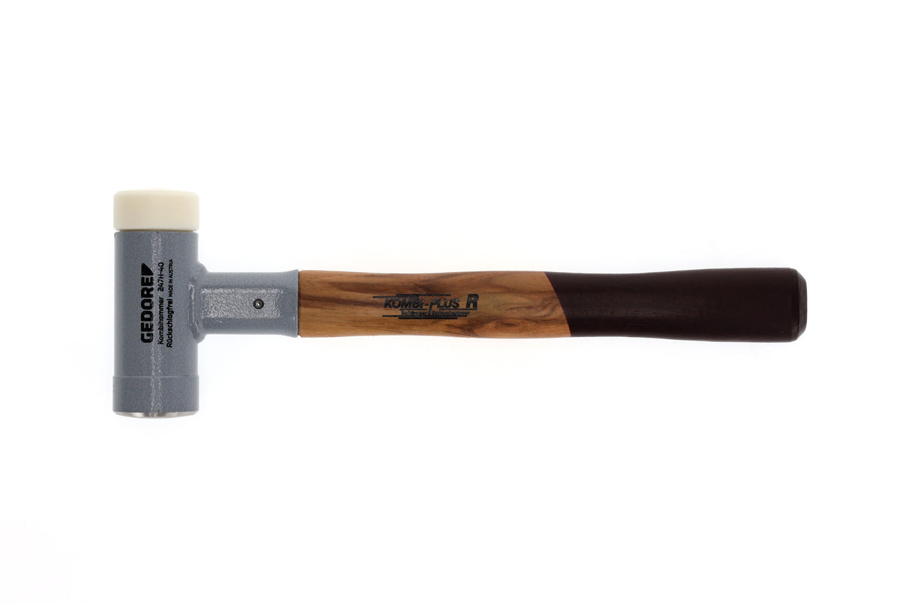 247 H - Martillos antirrebote KOMBI+ con mango de madera de nogal