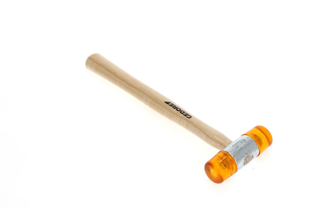 224 E - Martillos de bocas de plástico con mango de madera de fresno