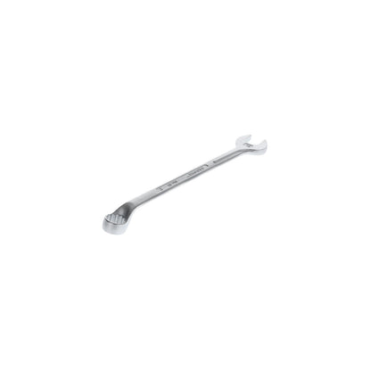 Llave Combinada Acodada, 15mm: Llave combinada acodada con boca abierta y extremo poligonal