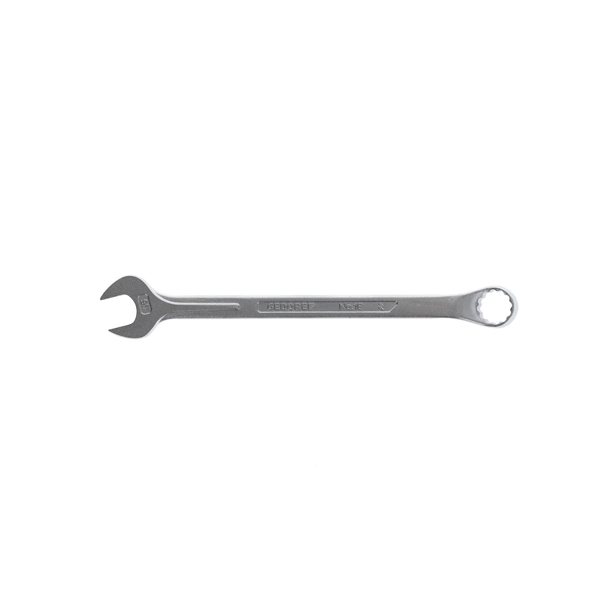 Llave Combinada Acodada, 15mm: Llave combinada con boca abierta y estrella de doce puntas