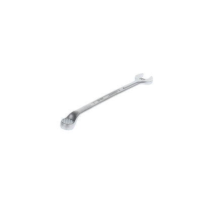 Llave Combinada Acodada, 21mm: Llave combinada acodada con boca abierta y extremo poligonal cerrado