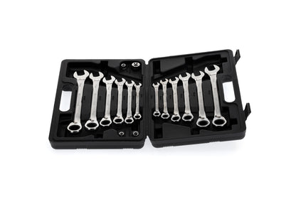 GEDORE red R07203016 - Jeu de 12 clés mixtes à cliquet avec 4 adaptateurs pour embouts et douilles
