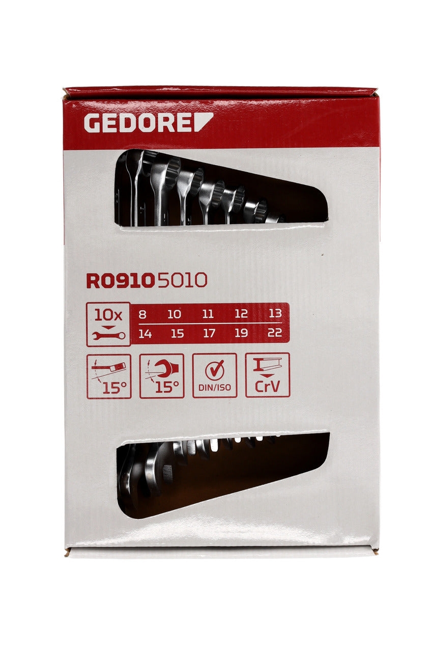 GEDORE red R09105010 - Jeu de clés mixtes, 8-22 mm, 10 pièces