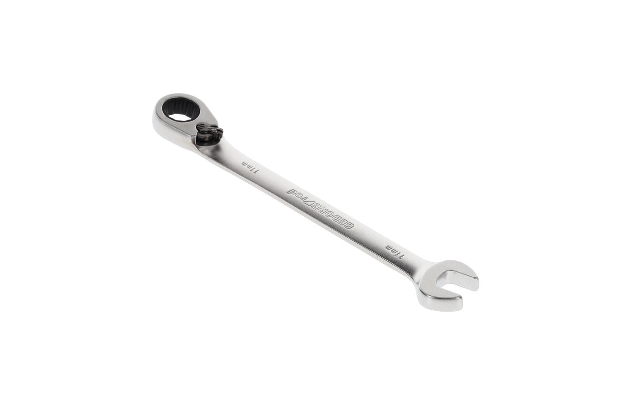 GEDORE red R07200110 - Clé combinée à cliquet avec levier de changement de vitesse, 11 mm L=164 mm