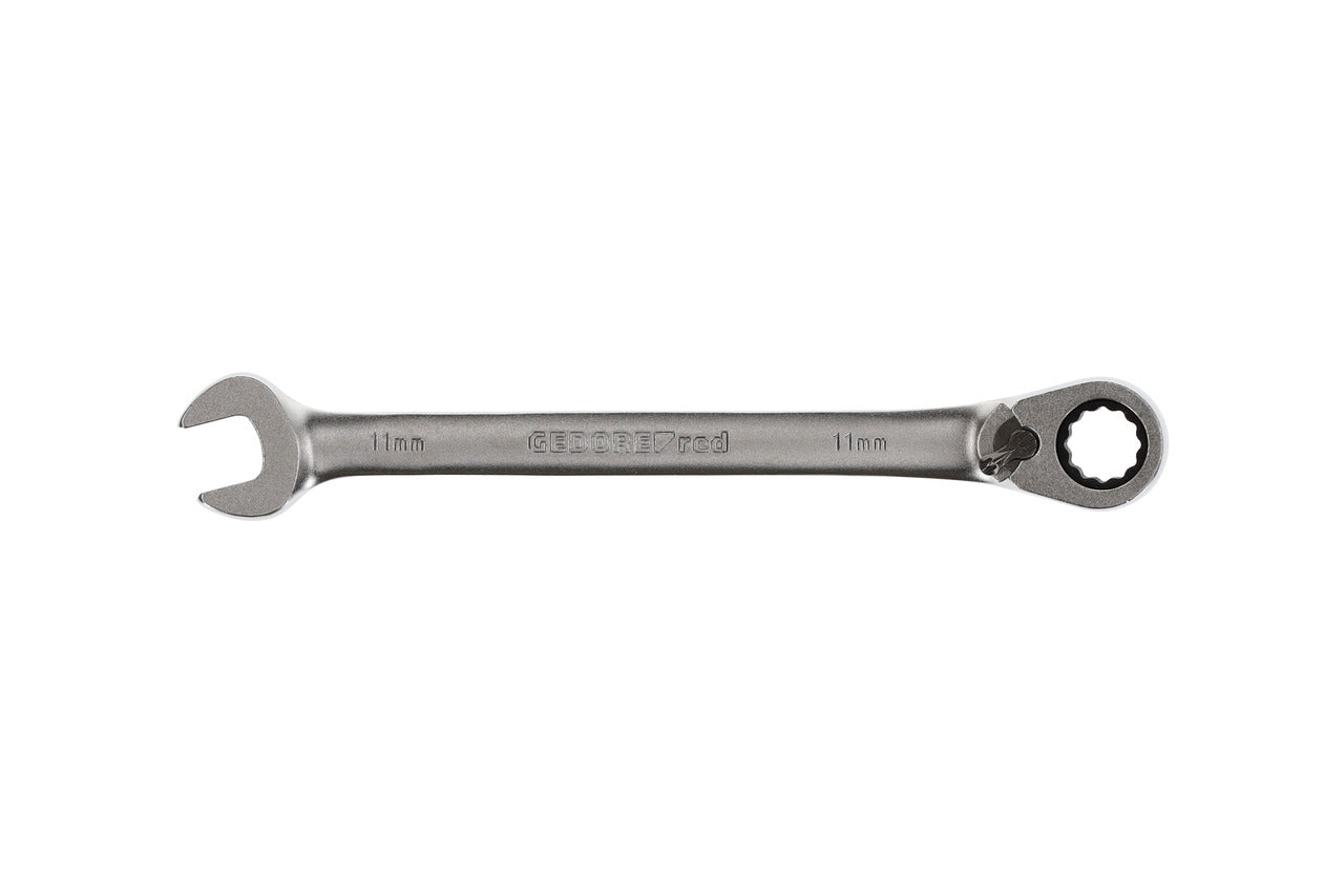 GEDORE red R07200110 - Clé combinée à cliquet avec levier de changement de vitesse, 11 mm L=164 mm