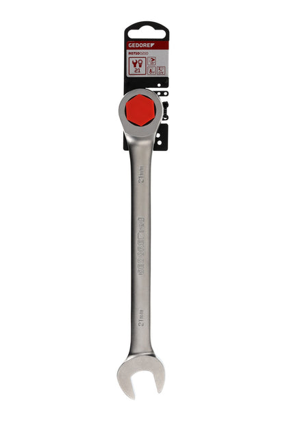 GEDORE red R07100210 - Clé combinée à cliquet 21 mm L=280 mm