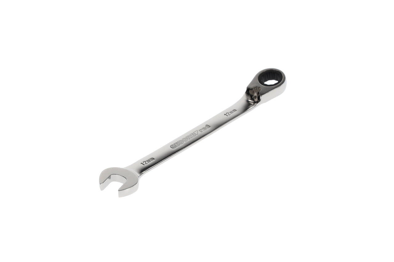 GEDORE red R07200120 - Clé combinée à cliquet avec levier de changement de vitesse, 12 mm L=167 mm