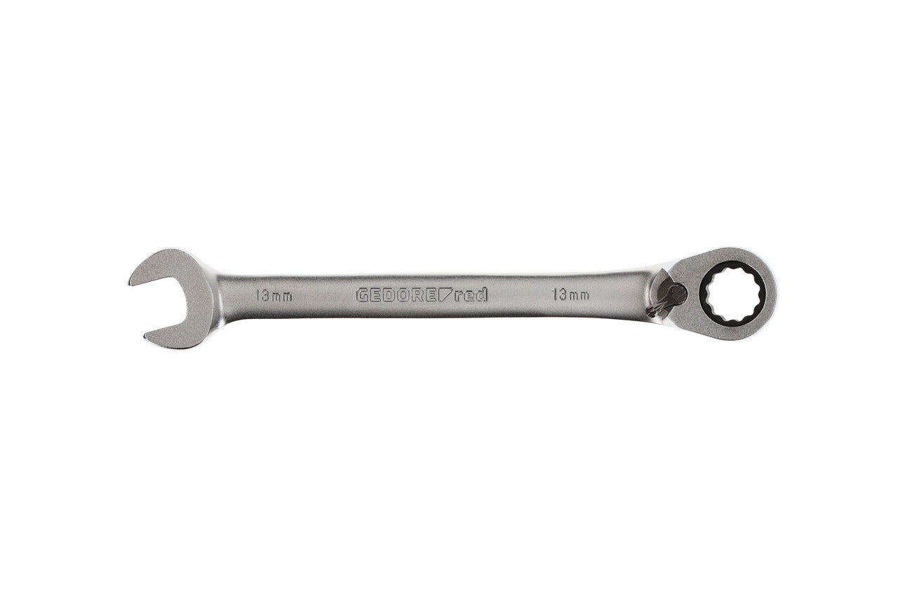 GEDORE red R07200130 - Clé combinée à cliquet avec levier de changement de vitesse, 13 mm L=177 mm