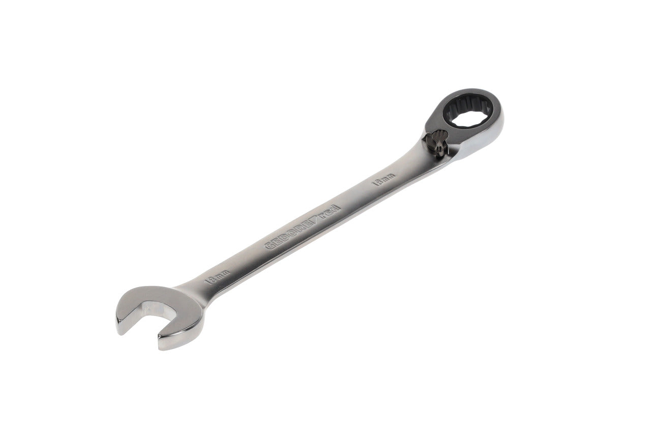 GEDORE red R07200180 - Clé combinée à cliquet avec levier de changement de vitesse, 18 mm L=245 mm