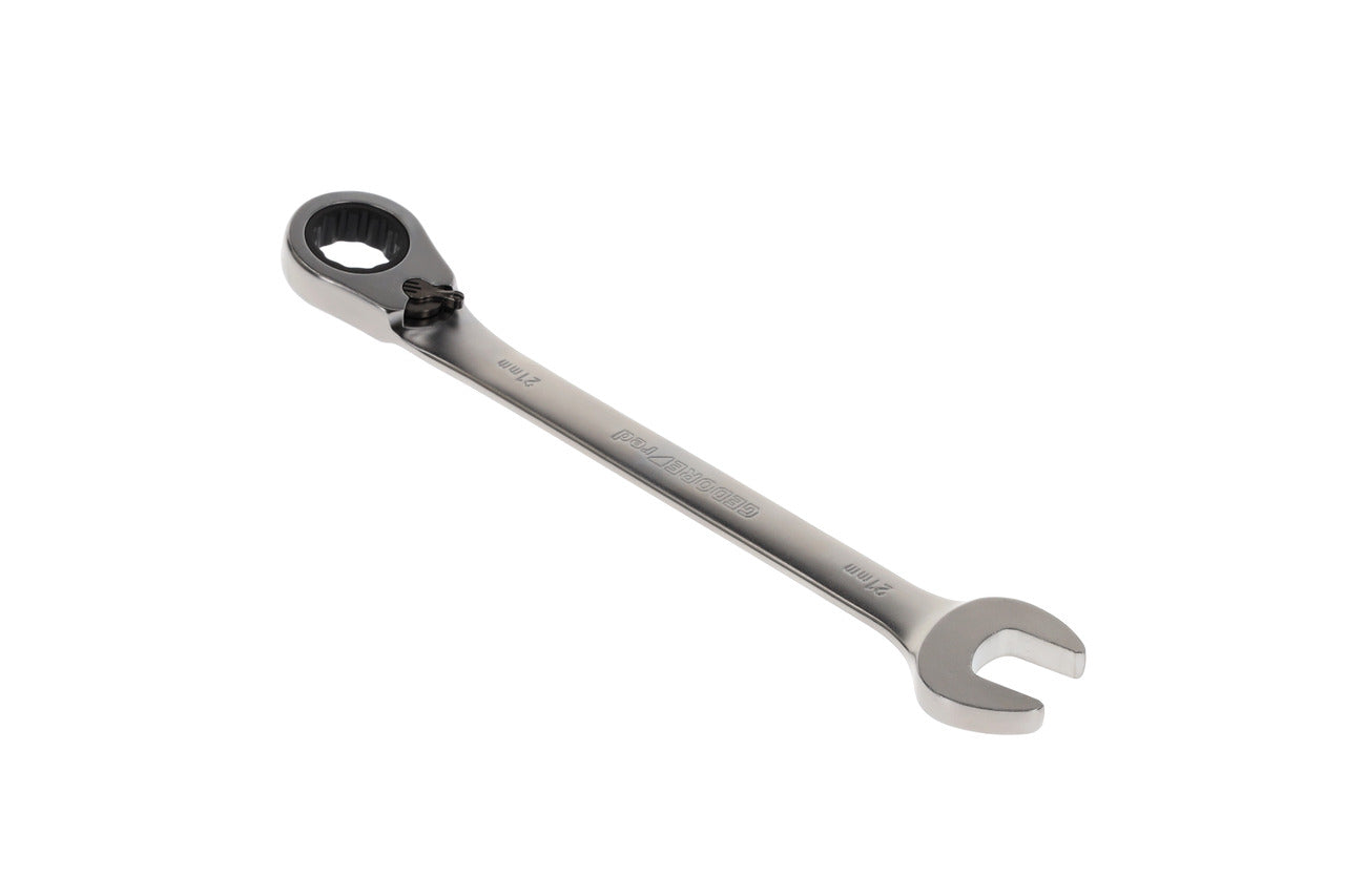 GEDORE red R07200210 - Clé combinée à cliquet avec levier de changement de vitesse, 21 mm L=280 mm