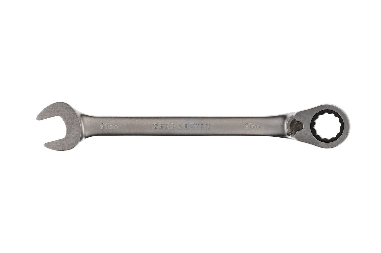 GEDORE red R07200210 - Clé combinée à cliquet avec levier de changement de vitesse, 21 mm L=280 mm