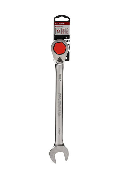GEDORE red R07200240 - Clé combinée à cliquet avec levier de changement de vitesse, 24 mm L=310 mm