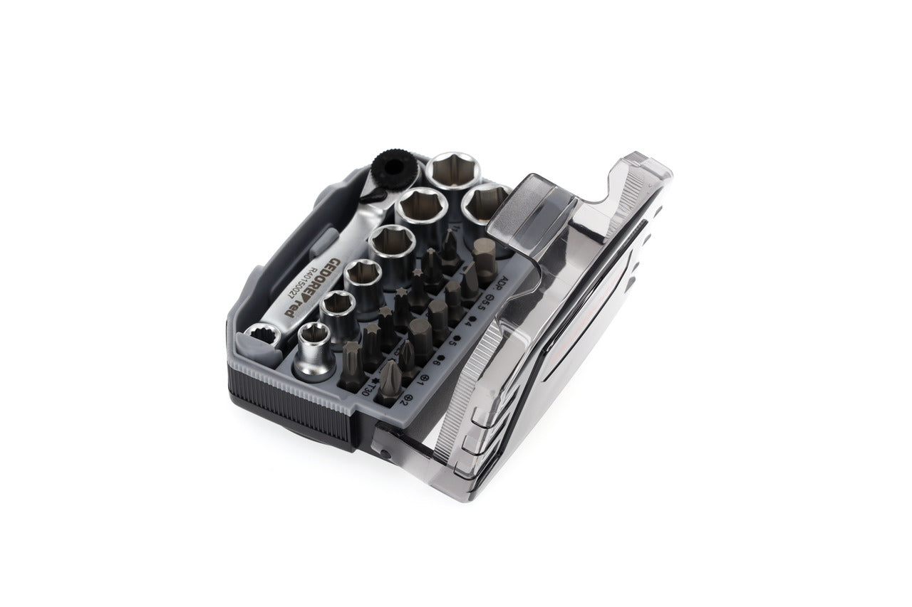 GEDORE red R49005023 - Jeu de douilles et embouts 1/4" 6-13 mm, 23 pièces