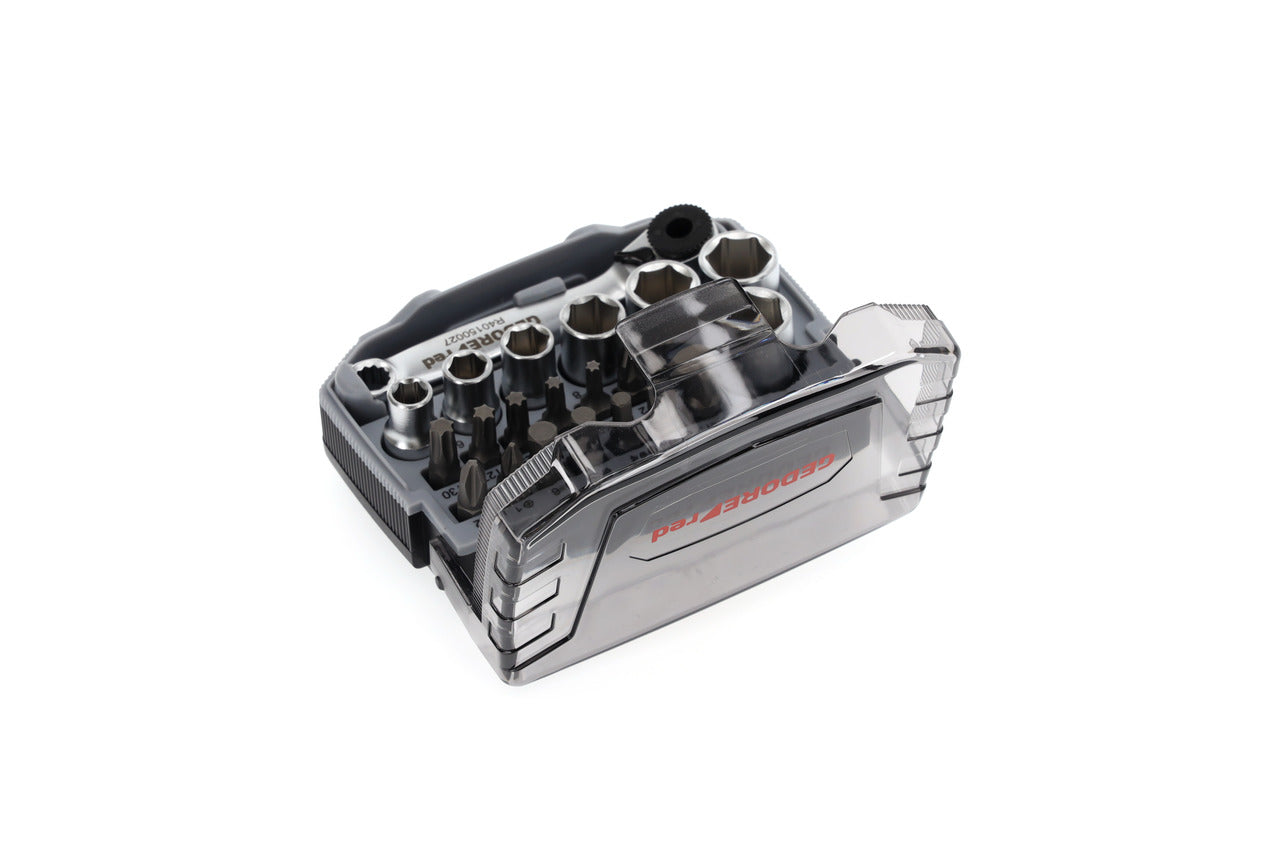 GEDORE red R49005023 - Jeu de douilles et embouts 1/4" 6-13 mm, 23 pièces