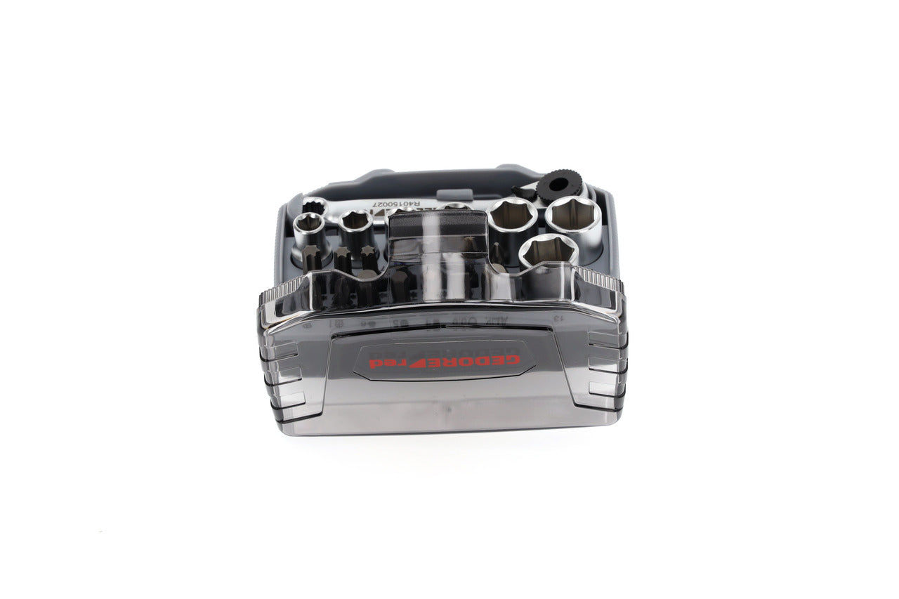 GEDORE red R49005023 - Jeu de douilles et embouts 1/4" 6-13 mm, 23 pièces