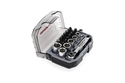GEDORE red R49005023 - Jeu de douilles et embouts 1/4" 6-13 mm, 23 pièces
