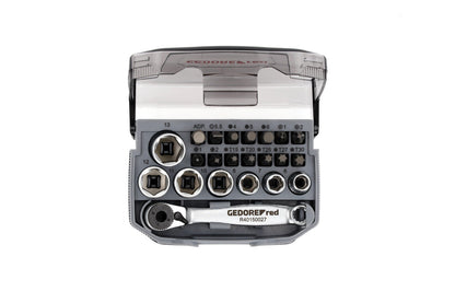 GEDORE red R49005023 - Jeu de douilles et embouts 1/4" 6-13 mm, 23 pièces