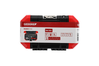 GEDORE red R49003016 - Jeu de douilles 1/4" 4-13 mm, 16 pièces