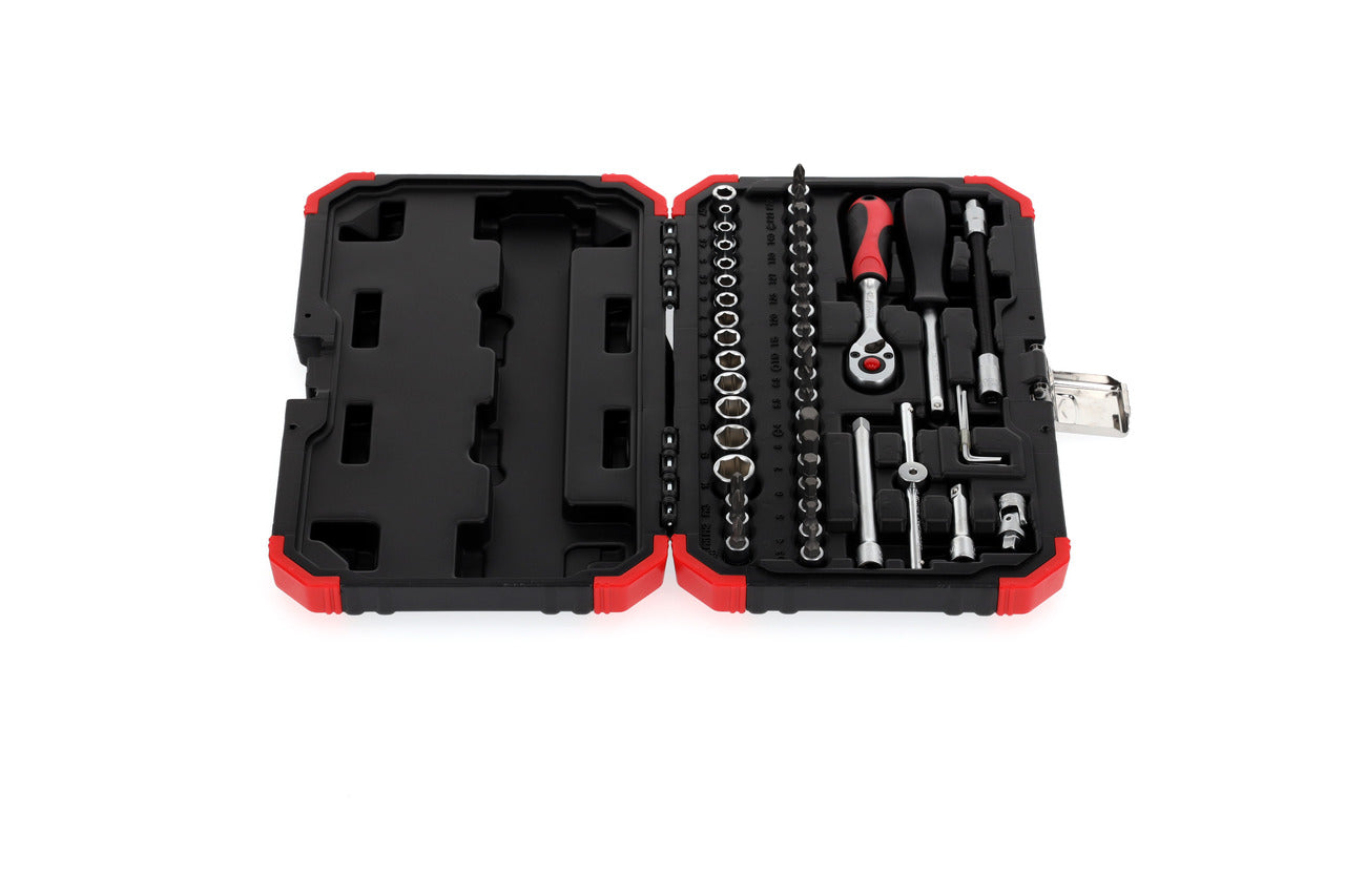 GEDORE red R49003046 - Jeu de douilles 1/4" 4-14 mm, 46 pièces