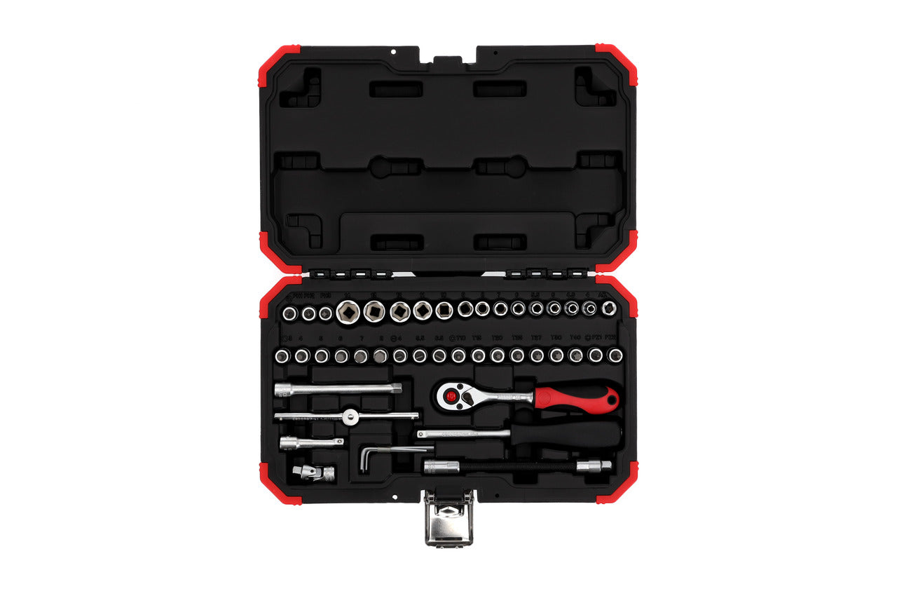 GEDORE red R49003046 - Jeu de douilles 1/4" 4-14 mm, 46 pièces