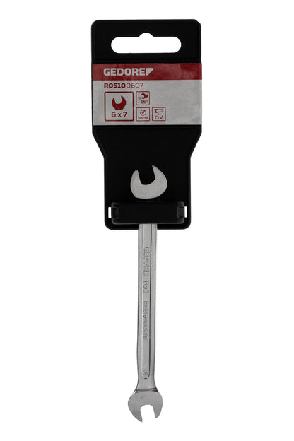 GEDORE red R05100607 - Clé à molette double ouverte 6x7 mm L=122 mm