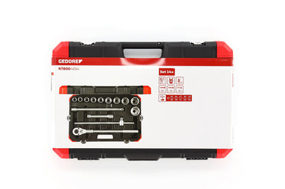 GEDORE red R78004014 - Jeu de douilles 3/4" 22-50 mm, 14 pièces