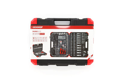 GEDORE red R45603172 - Jeu de douilles 1/4"+3/8"+1/2", 172 pièces