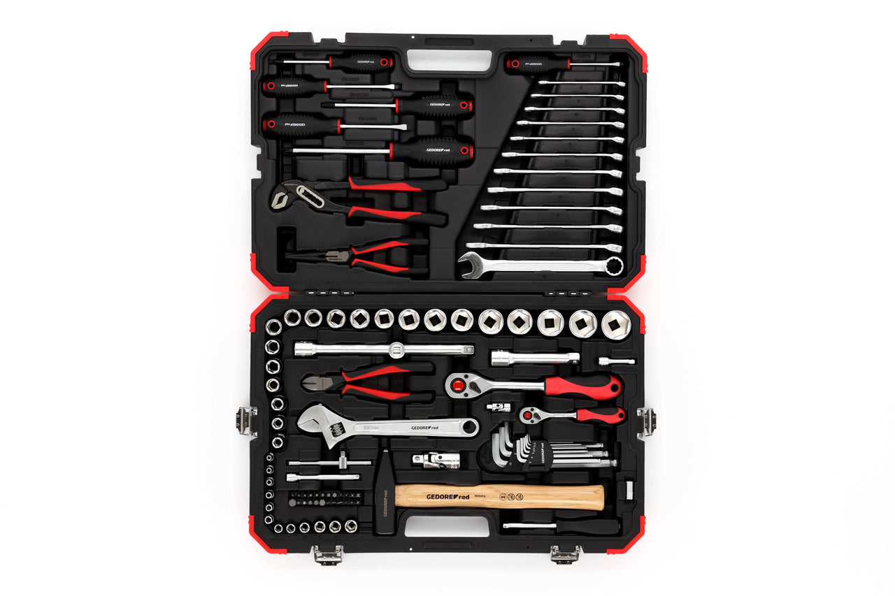 GEDORE red R46003100 - Coffre à outils avec assortiment de 100 outils
