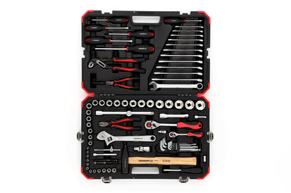GEDORE red R46003100 - Coffre à outils avec assortiment de 100 outils