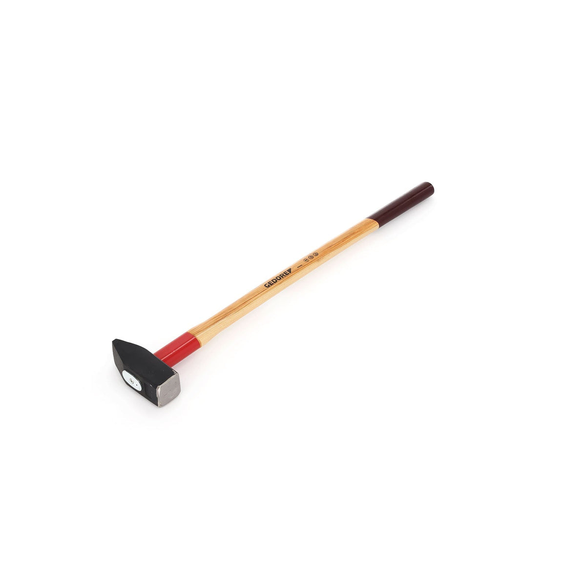 609 H - Martillos de fragua ROTBAND con mango de madera de nogal: Mazo de fragua con cabeza metálica y mango largo de madera