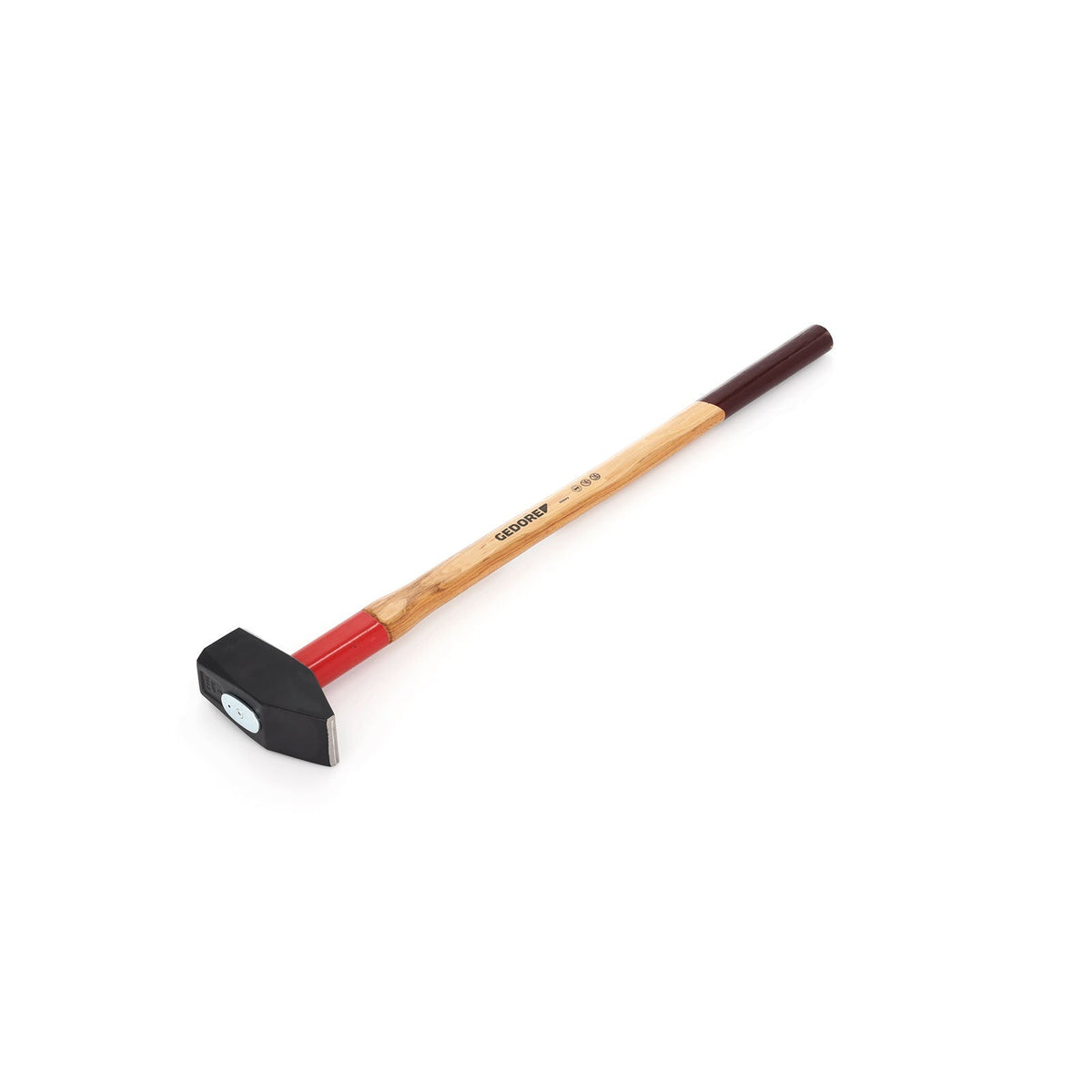 609 H - Martillos de fragua ROTBAND con mango de madera de nogal: Mazo de cabeza negra con mango largo de madera
