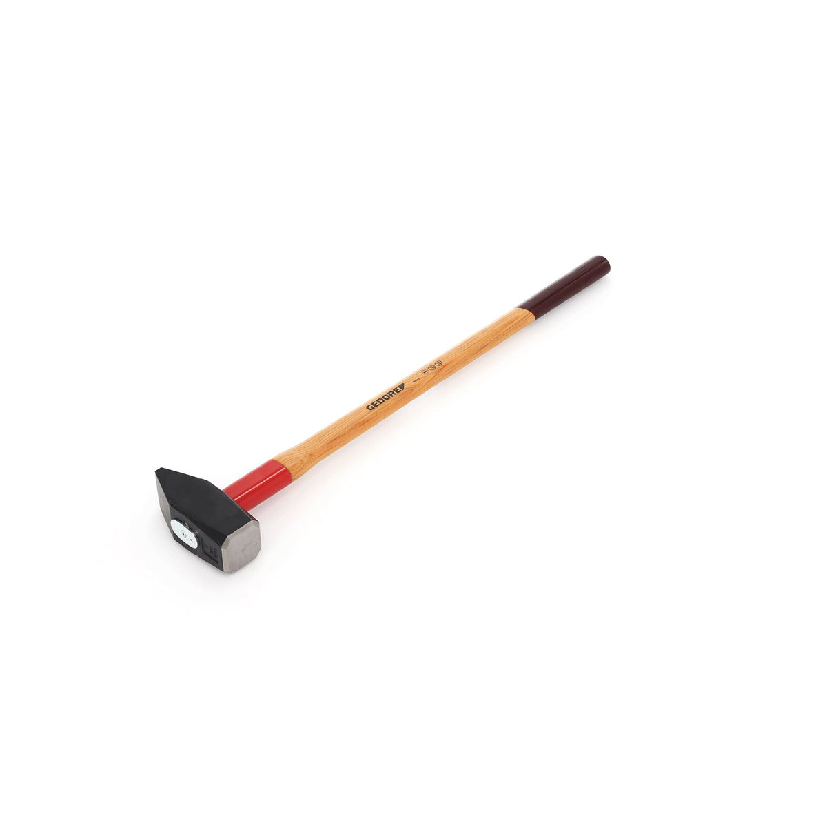 609 H - Martillos de fragua ROTBAND con mango de madera de nogal: Mazo de fragua con cabeza de acero y mango largo de madera