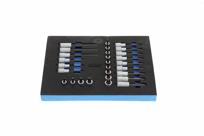 TS CT2-ITX19 - Jeu de douilles tournevis 1/2" sur module en mousse Check-Tool bi-matière, 28 pièces