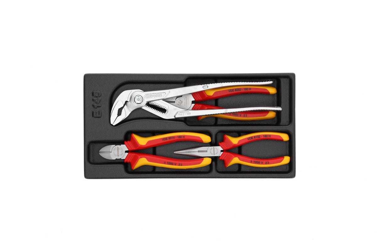 GEDORE 1500 ES-VDE 145 - Assortiment de pinces VDE