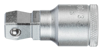 SB 1990 KR-2 - Alargadera 1/2" 63mm: Alargadera metálica con cuadradillo macho y bola de retención, extremo moleteado
