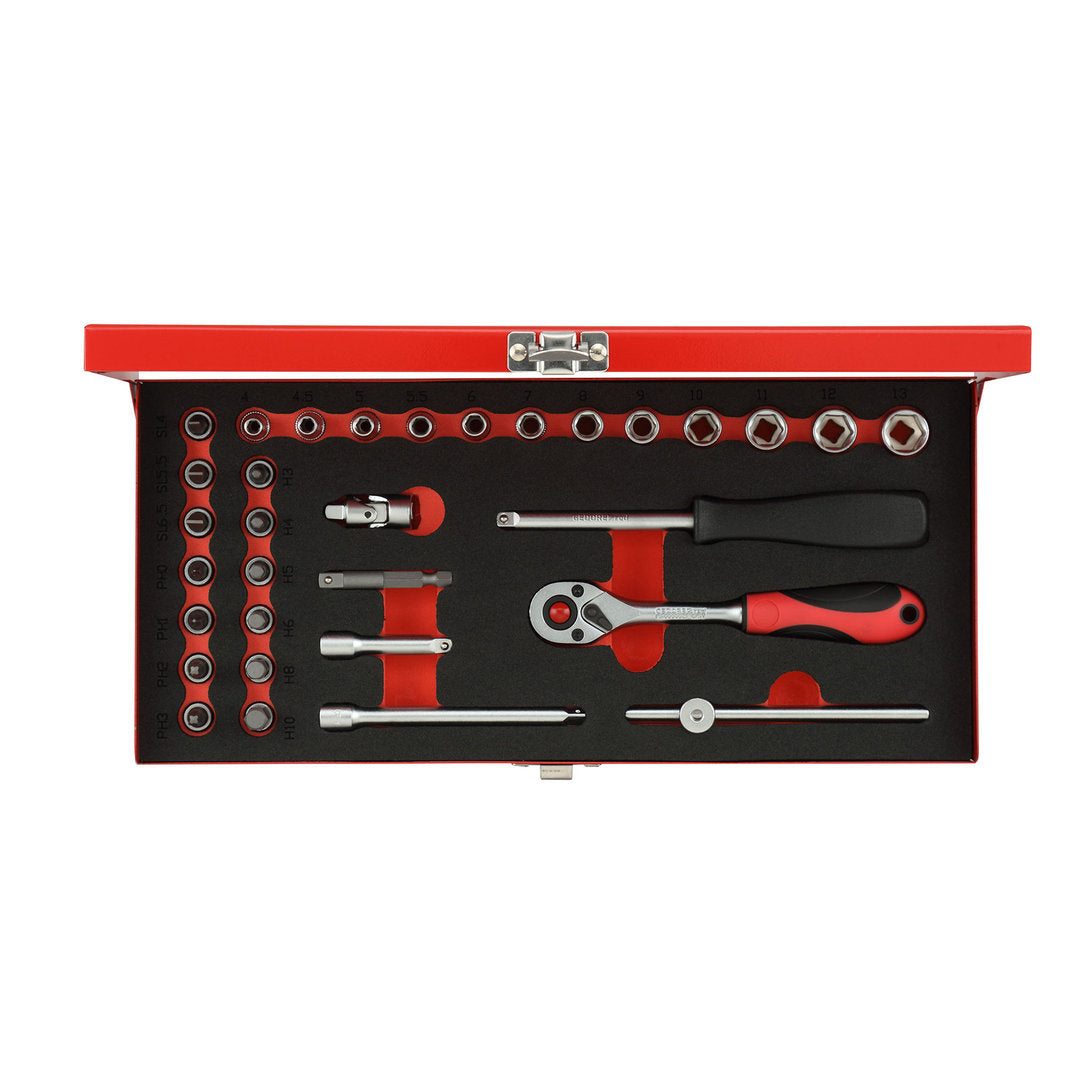 GEDORE red R49004033 - Jeu de douilles 1/4", 4-13 mm, 33 pièces