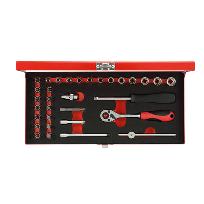 GEDORE red R49004033 - Jeu de douilles 1/4", 4-13 mm, 33 pièces