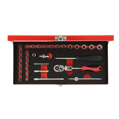 GEDORE red R49044033 - Jeu de douilles 1/4", 4-13 mm, 33 pièces