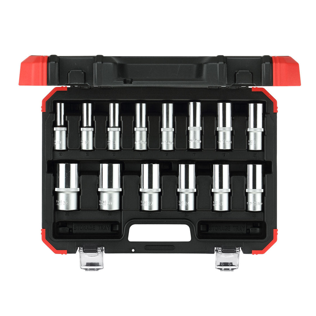 GEDORE red R61003114 - Jeu de douilles 1/2" hexagonales 10-32 mm, 14 pièces