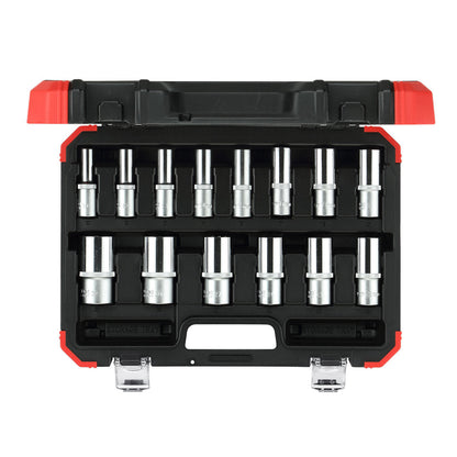 GEDORE red R61003114 - Jeu de douilles 1/2" hexagonales 10-32 mm, 14 pièces
