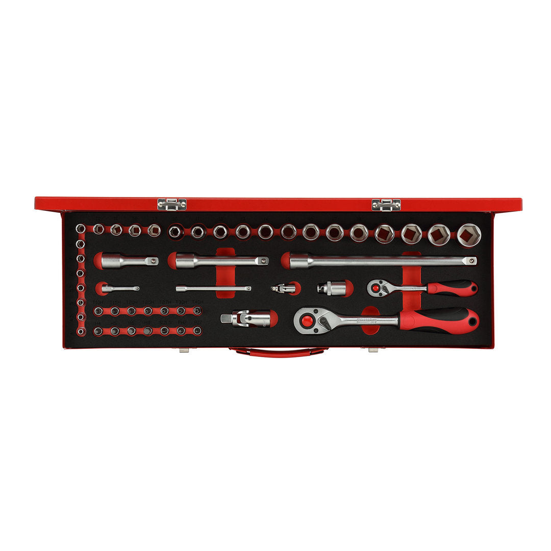 GEDORE red R46004049 - Jeu de douilles 1/4"+1/2", 49 pièces