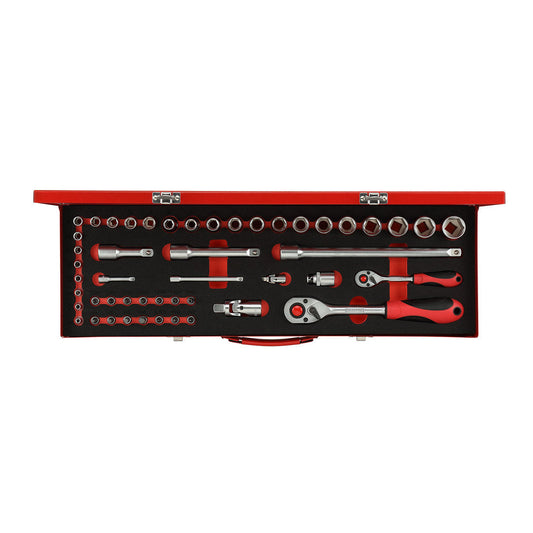 GEDORE red R46004049 - Jeu de douilles 1/4"+1/2", 49 pièces