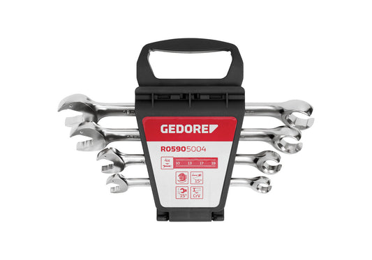 GEDORE red R05905004 - Jeu de 4 clés combinées à cliquet 10-19 mm