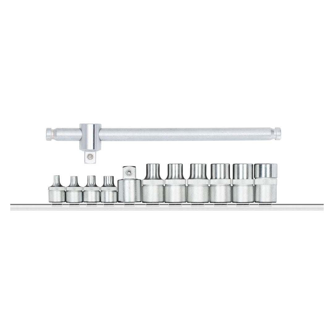 GEDORE red R58018012 - Jeu de douilles 3/8" TORX avec rail et poignée