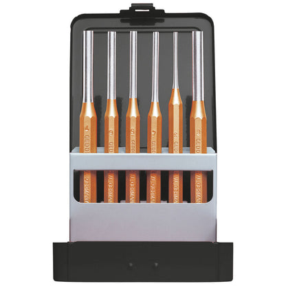 GEDORE red R90200006 - Jeu de chasse-goupilles cylindriques, 6 pièces