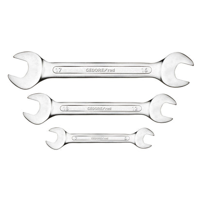 GEDORE red R05125006 - Jeu de 6 clés plates courtes, 6-17 mm